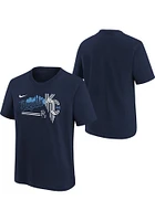 Nike Kansas City Royals Boys Navy Blue Connect Graphic Short Sleeve T-Shirt
