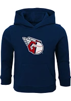 Cleveland Guardians Toddler Navy Blue Primary Logo Long Sleeve Hooded Sweatshirt