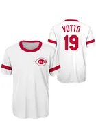 Joey Votto Cincinnati Reds Youth White Triple NN Player Tee