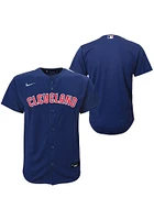 Nike Cleveland Guardians Youth Navy Blue Alt Replica Blank Jersey