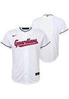 Nike Cleveland Guardians Youth White Home Replica Blank Jersey