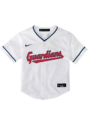 Nike Cleveland Guardians Baby White Home Replica Blank Jersey Baseball