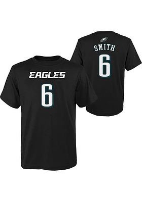 Devonta Smith Philadelphia Eagles Youth Black Mainliner NN Player Tee