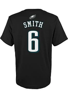Devonta Smith Philadelphia Eagles Youth Black Mainliner NN Player Tee
