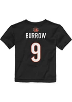 Joe Burrow Cincinnati Bengals Infant Mainliner NN Short Sleeve T-Shirt Black