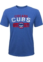 Chicago Cubs Youth Blue Coop Nostalgia Short Sleeve Fashion T-Shirt