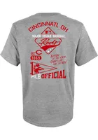 Cincinnati Reds Boys Grey Multi Hits Short Sleeve T-Shirt