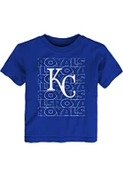 Kansas City Royals Toddler Blue Letterman Short Sleeve T-Shirt