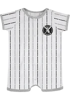 Chicago White Sox Baby Bat Ball Hitter Romper Short Sleeve One Piece