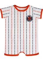 Detroit Tigers Baby White Bat Ball Hitter Romper Short Sleeve One Piece