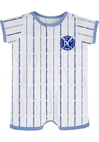 Kansas City Royals Baby White Bat Ball Hitter Romper Short Sleeve One Piece
