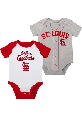 St Louis Cardinals Baby Red Little Hitter One Piece