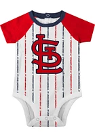 St Louis Cardinals Baby White Play Ball Set One Piece with Bib