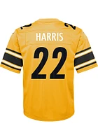 Najee Harris Pittsburgh Steelers Youth Gold Nike Inverted Football Jersey