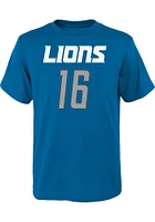 Jared Goff  Detroit Lions Boys Blue Mainliner NN Short Sleeve T-Shirt