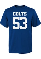 Shaquille Leonard  Indianapolis Colts Boys Blue Mainliner NN Short Sleeve T-Shirt