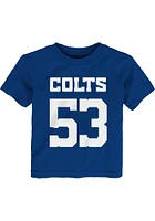 Shaquille Leonard Indianapolis Colts Toddler Blue Mainliner NN Short Sleeve Player T Shirt