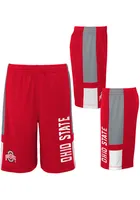 Ohio State Buckeyes Youth Red Lateral Shorts