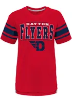 Dayton Flyers Youth Navy Blue Huddle Up Short Sleeve Fashion T-Shirt