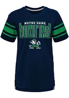 Notre Dame Fighting Irish Youth Navy Blue Huddle Up Short Sleeve Fashion T-Shirt