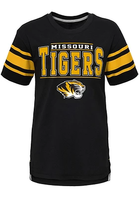 Missouri Tigers Boys Black Huddle Up Short Sleeve Fashion Tee