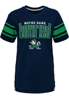 Notre Dame Fighting Irish Boys Navy Blue Huddle Up Short Sleeve Fashion Tee