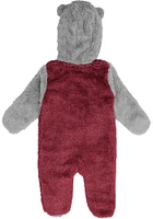 Oklahoma Sooners Baby Red Game Nap Teddy Fleece Loungewear One Piece Pajamas
