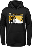 Pittsburgh Penguins Youth Black Play By Long Sleeve Hoodie