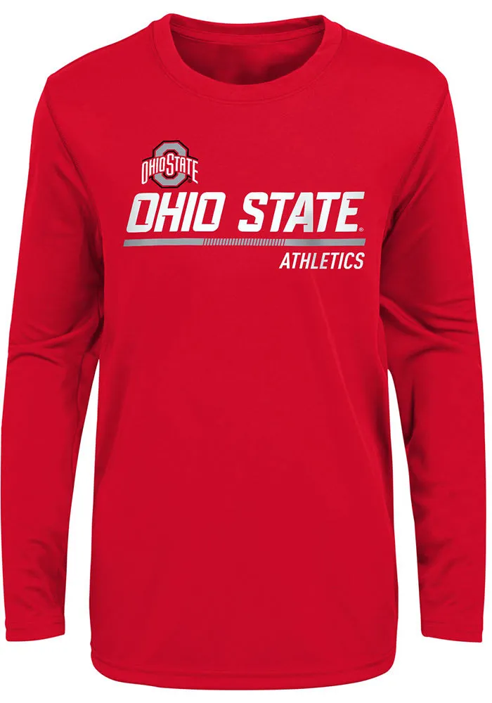 Ohio State Buckeyes Youth Red Engaged Long Sleeve T-Shirt