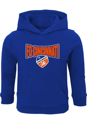 FC Cincinnati Toddler Blue Draft Pick Long Sleeve Hooded Sweatshirt