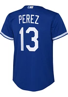 Salvador Perez  Kansas City Royals Boys Blue Alt 3 Replica Baseball Jersey