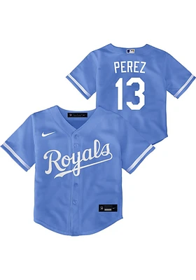 Salvador Perez  Kansas City Royals Toddler Light Blue Alt Replica Jersey