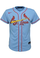 Nolan Arenado  St Louis Cardinals Boys Light Blue Alt 3 Replica Baseball Jersey