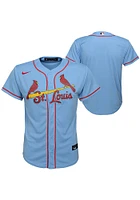 Nike STL Cardinals Boys Light Blue Alt 3 Replica Blank Baseball Jersey