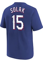 Nick Solak Texas Rangers Youth Blue Home NN Player Tee