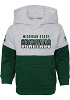 Michigan State Spartans Infant Green Playmaker Hood Set Top and Bottom