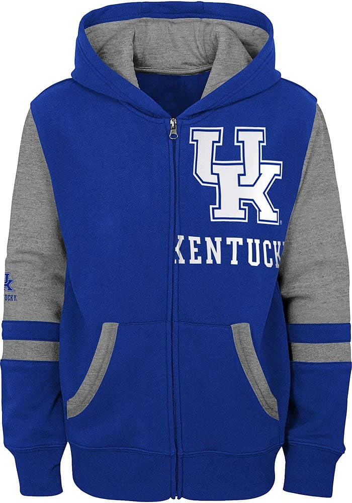 Kentucky Wildcats Toddler Stadium Long Sleeve Full Zip Sweatshirt - Blue