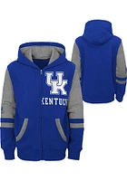 Kentucky Wildcats Toddler Stadium Long Sleeve Full Zip Sweatshirt - Blue