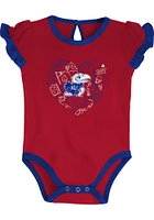 Kansas Jayhawks Baby Blue Too Much Love 2PK Set One Piece
