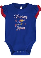 Kansas Jayhawks Baby Blue Too Much Love 2PK Set One Piece