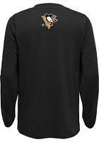 Pittsburgh Penguins Youth Black Rink Reimagined Long Sleeve T-Shirt