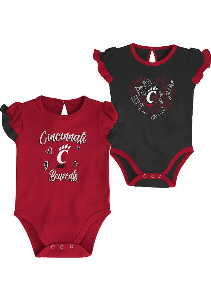 Cincinnati Bearcats Baby Red Too Much Love 2PK Set One Piece