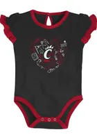 Cincinnati Bearcats Baby Red Too Much Love 2PK Set One Piece