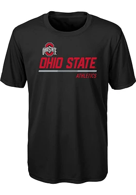 Ohio State Buckeyes Youth Black Engaged Short Sleeve T-Shirt