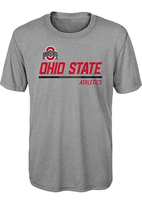 Ohio State Buckeyes Youth Grey Engaged Short Sleeve T-Shirt