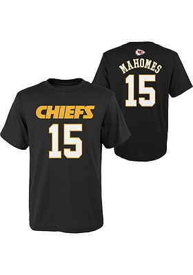 Patrick Mahomes Kansas City Chiefs Youth Black NN Player Tee