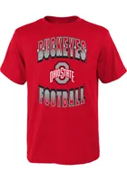 Ohio State Buckeyes Youth Red Forward Progress Short Sleeve T-Shirt