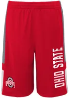 Ohio State Buckeyes Boys Red Lateral Shorts