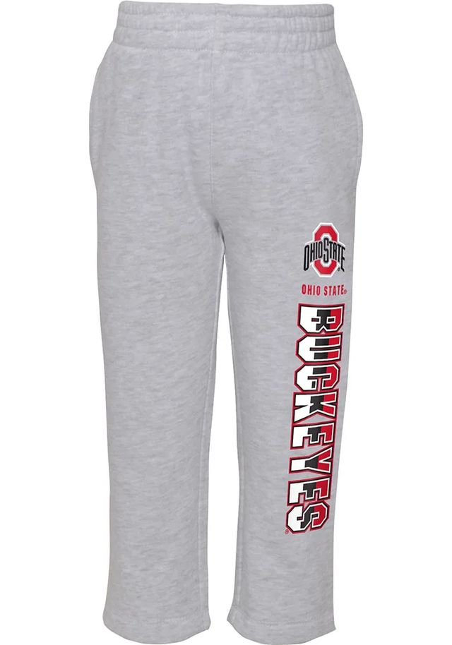 Ohio State Buckeyes Boys Red Playmaker Hood Set Sweatpants