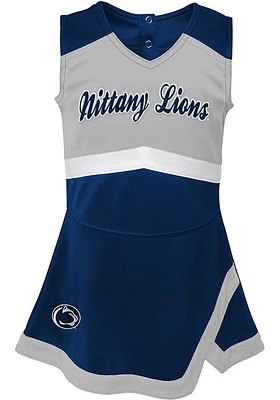 Penn State Nittany Lions Girls Navy Blue Captain Dress Cheer Set